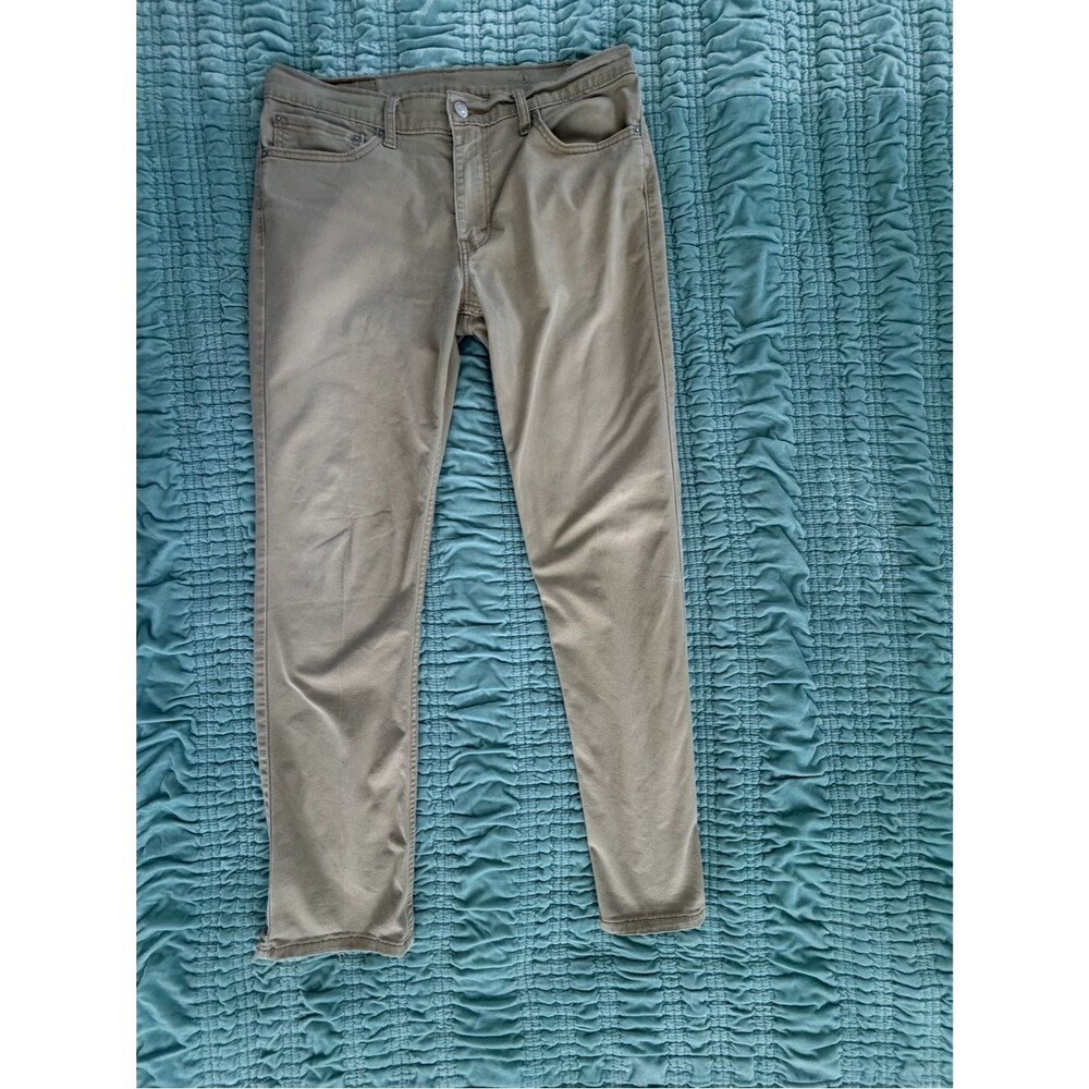 Levi's Men's Straight Leg Jeans in Beige-34